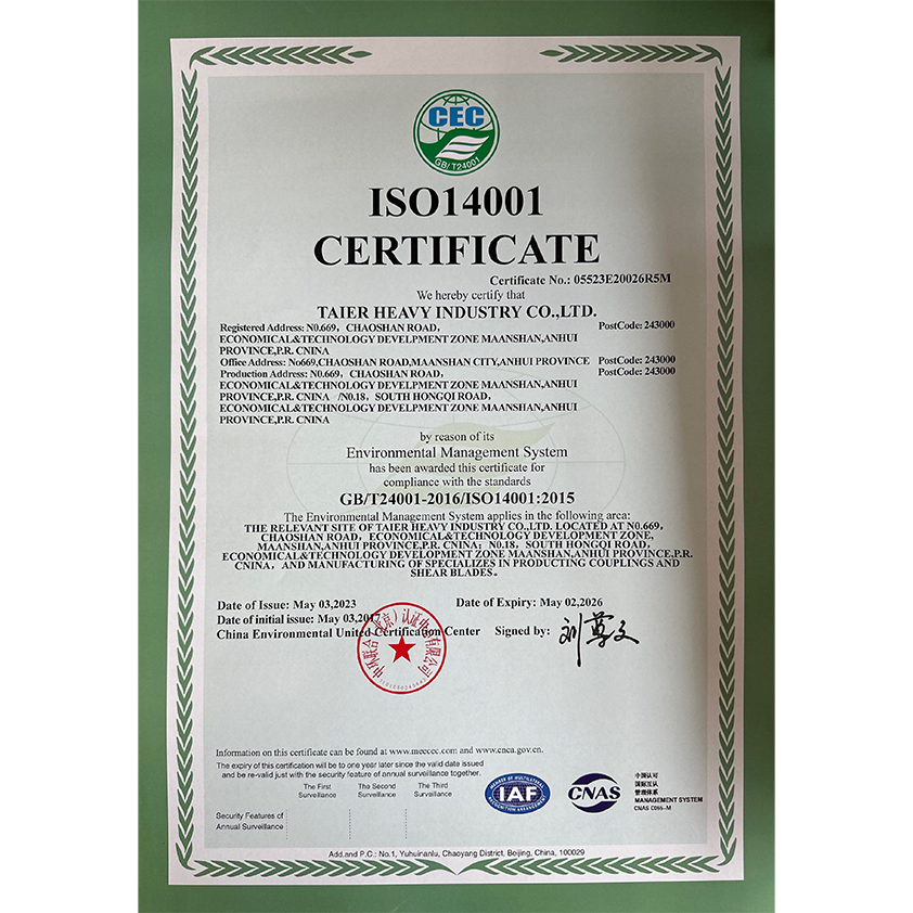 ISO 14001 Taier