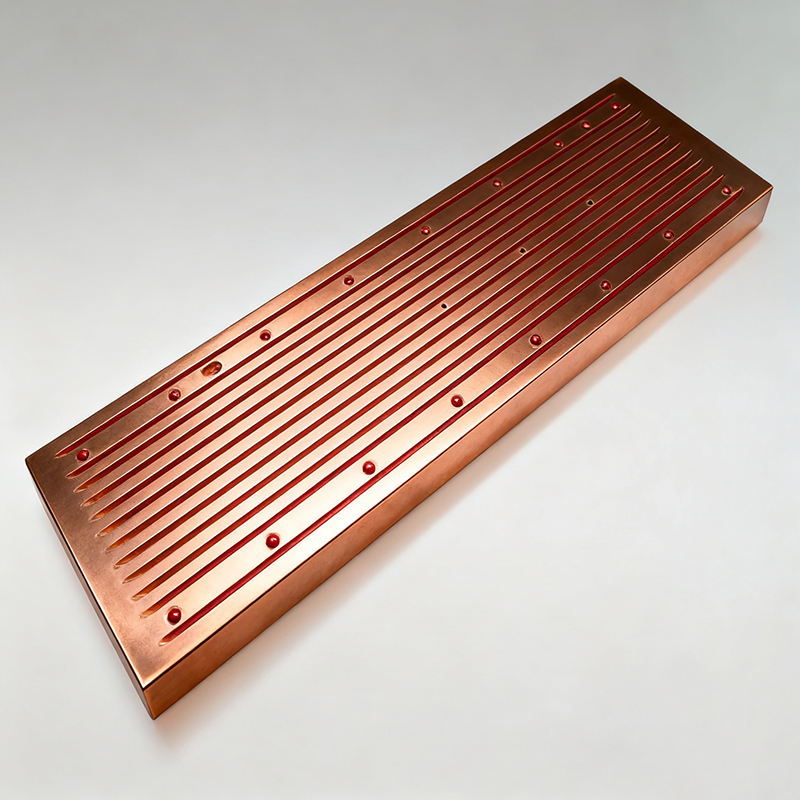 Narrow copper plate