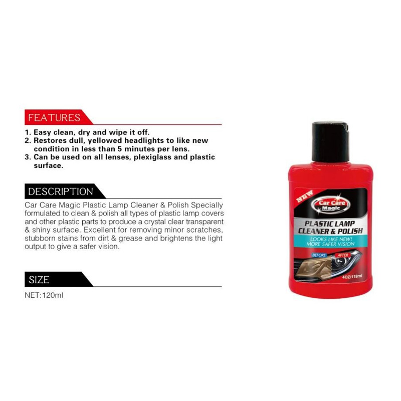 Plastic Lamp Cleaner & Polish