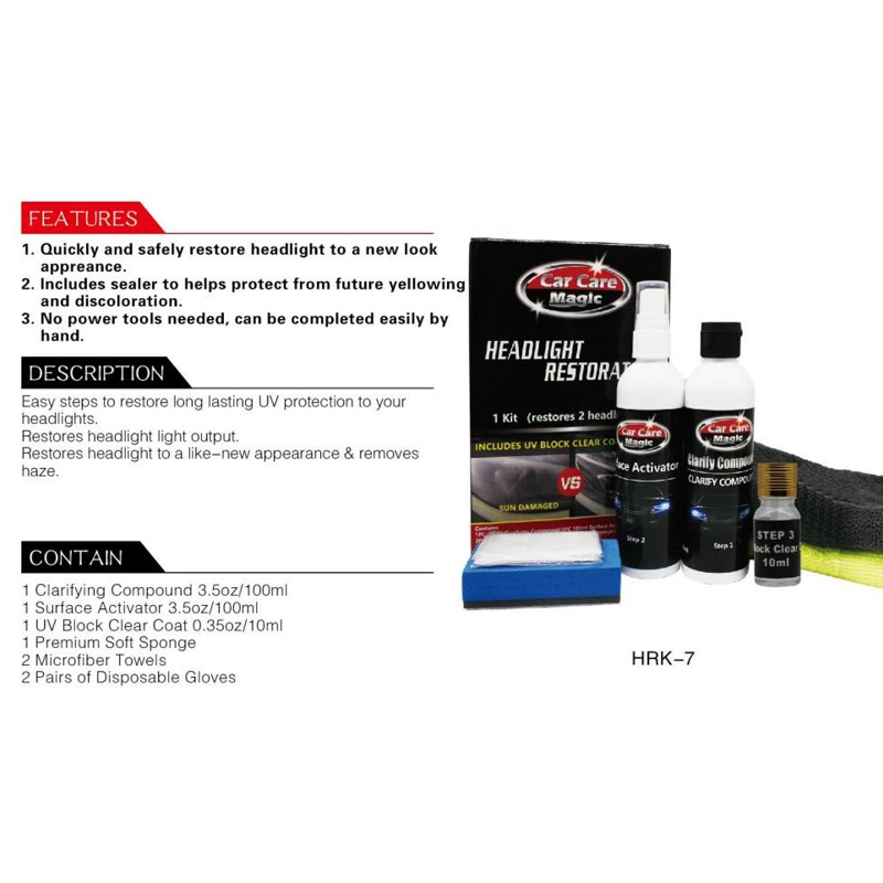 Headlight Restoration Kit