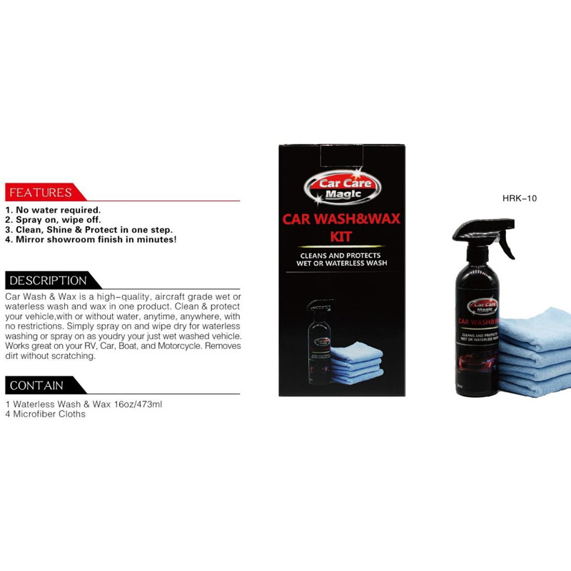 Car Wash & Wax Kit