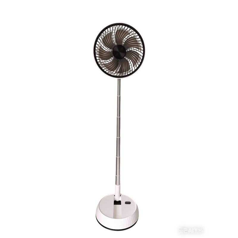 Einziehbarer Tischventilator mit Handy-Ladefunktion